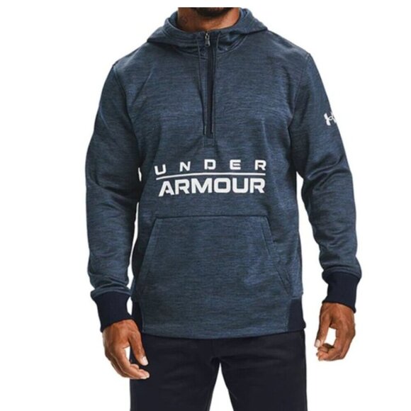 Under Armour Hoodie Fleece Loose ColdGear 1/4 zip Long Sleeve Sweatshirt Pocket - Picture 1 of 8